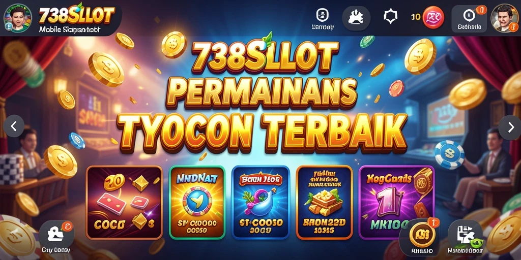 Tampilan menarik dari permainan slot dalam 738SLOT.