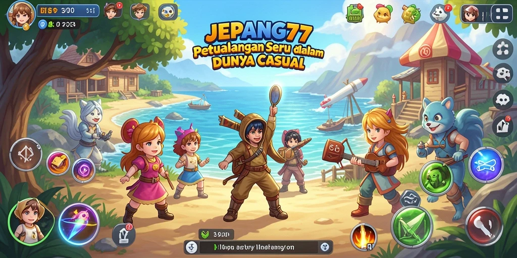 Tampilan gameplay JEPANG77 yang seru dan interaktif.
