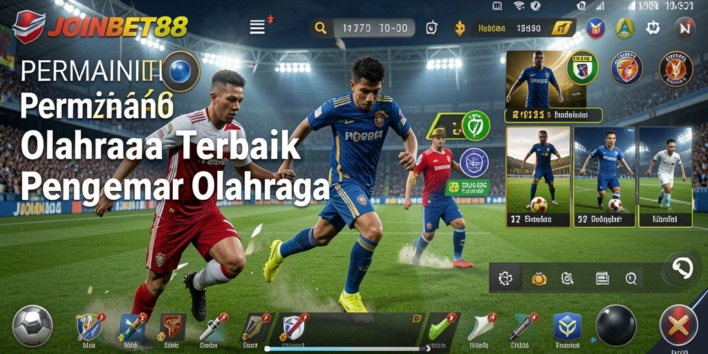 Screenshot yang menunjukkan aksi seru dalam permainan olahraga JOINBET88.