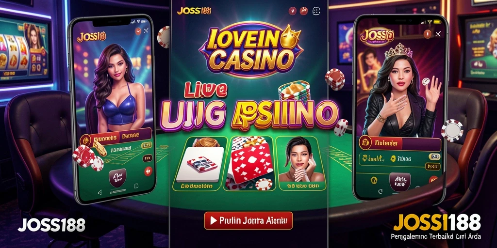Screenshot gameplay JOSS188 menampilkan dealer langsung dan interaksi pemain yang seru.
