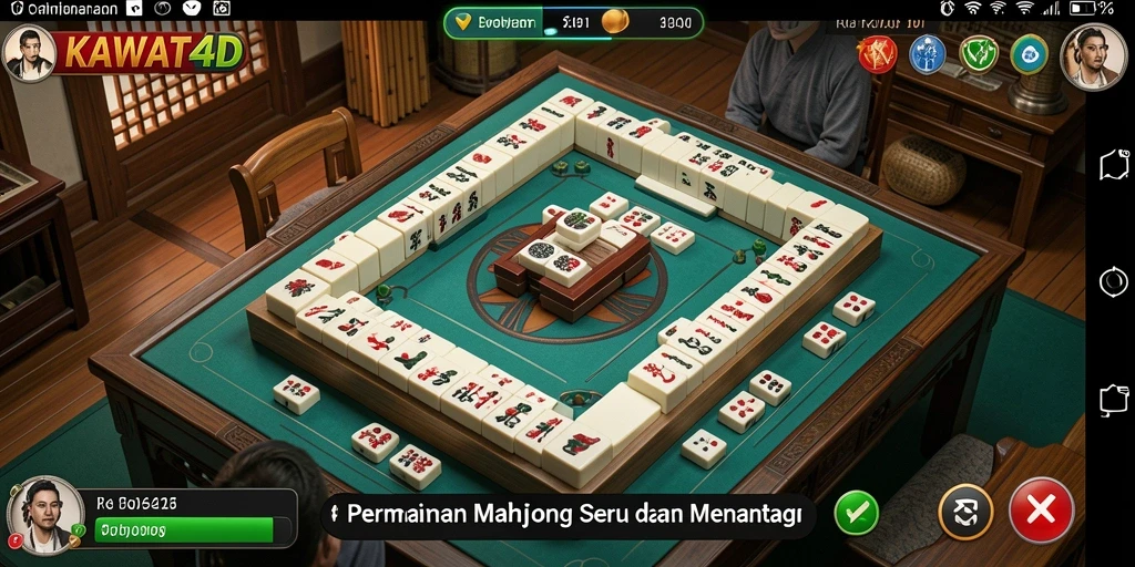 Tampilan utama gameplay KAWAT4D yang menarik dan menantang.
