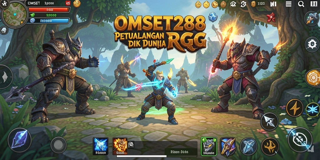 Tampilan gameplay RPG yang mendebarkan di OMSET288.