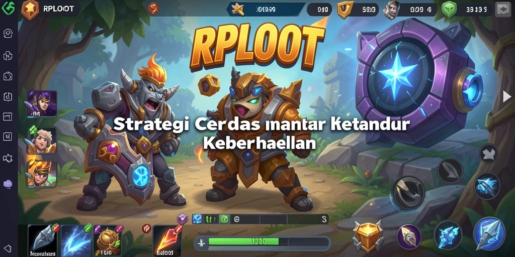 Tampilan utama gameplay RPLOOT menunjukkan aksi strategis yang mendebarkan.