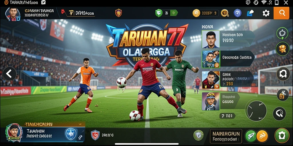 Tampilan gameplay menarik dari TARUHAN77 saat bertaruh pada olahraga.