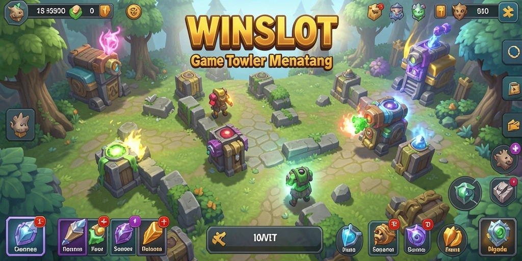Gameplay menegangkan dalam game Tower Defense WINSLOT.